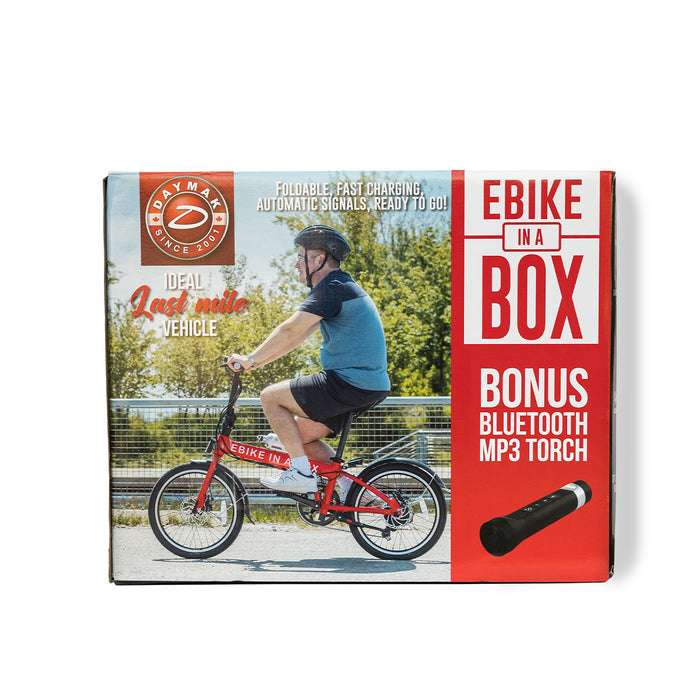Vélo électrique Daymak Ebike dans une boîte